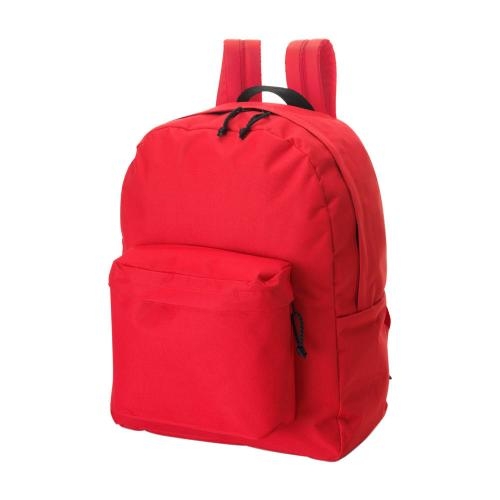 Polyester rugzak rood