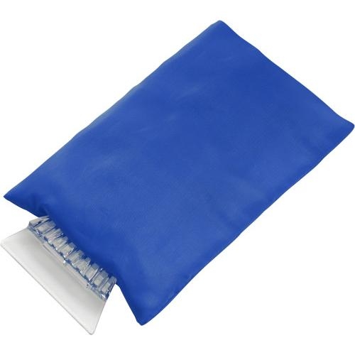 IJskrabber met handschoen kobaltblauw
