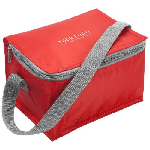 Koeltas voor 6 blikjes rood