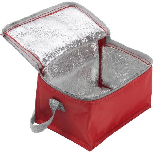 Koeltas voor 6 blikjes rood