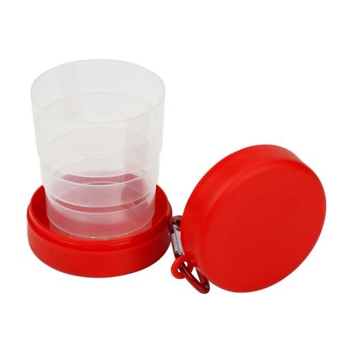 Opvouwbare drinkbeker rood