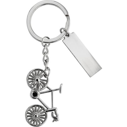 Sleutelhanger racefiets zilver