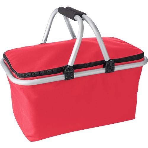 Boodschappenmand met koelvak rood