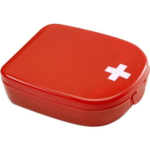 EHBO setje in cassette rood