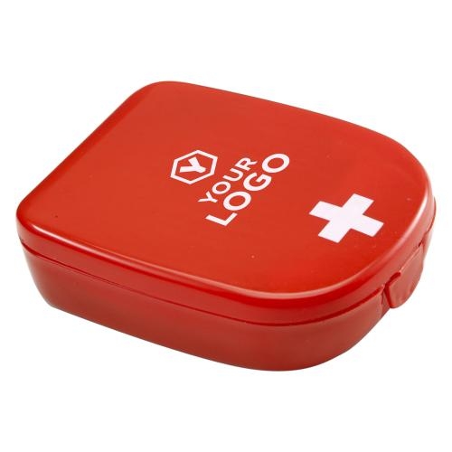 EHBO setje in cassette rood