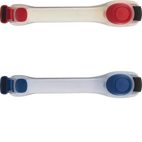 Siliconen armband met twee LED lampen rood