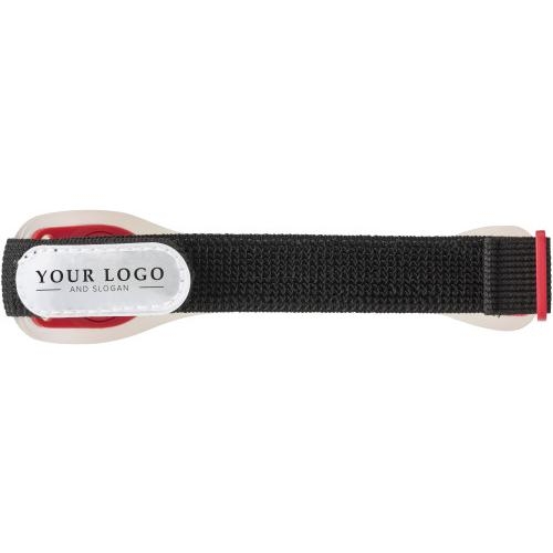 Siliconen armband met twee LED lampen rood