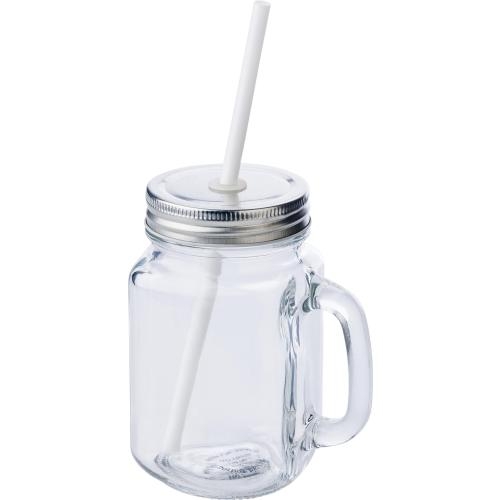 Glas met rietje neutraal