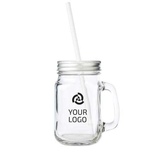 Glas met rietje neutraal