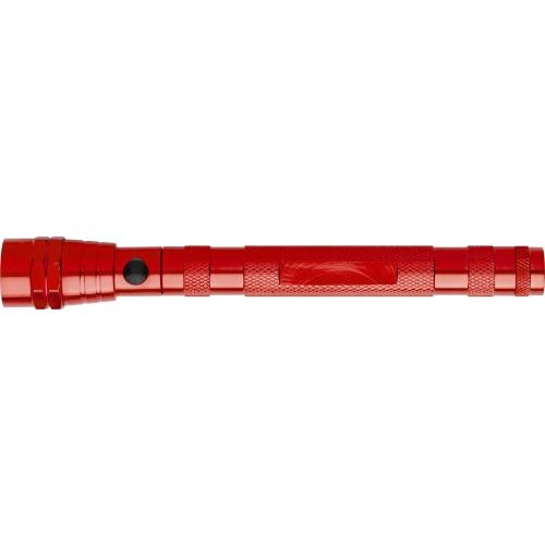 Aluminium telescoop zaklamp rood