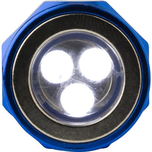 Aluminium telescoop zaklamp kobaltblauw