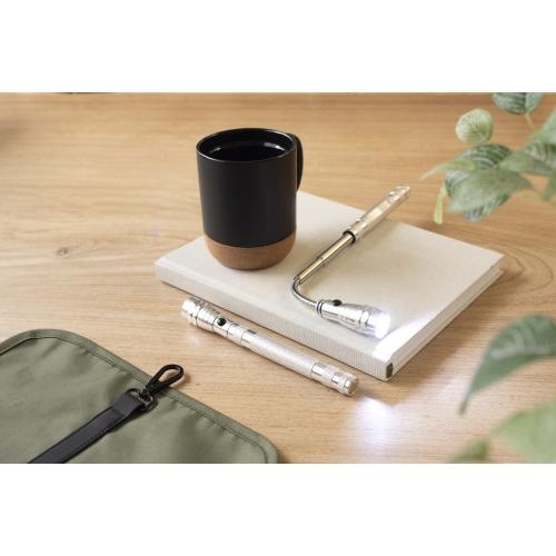 Aluminium telescoop zaklamp kobaltblauw