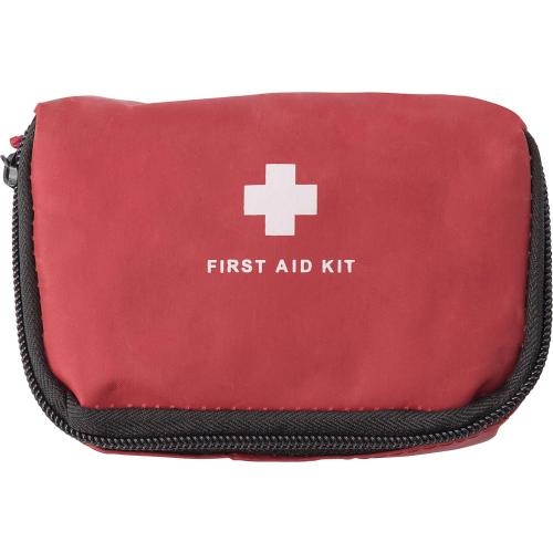16-delige EHBO-set in etui rood
