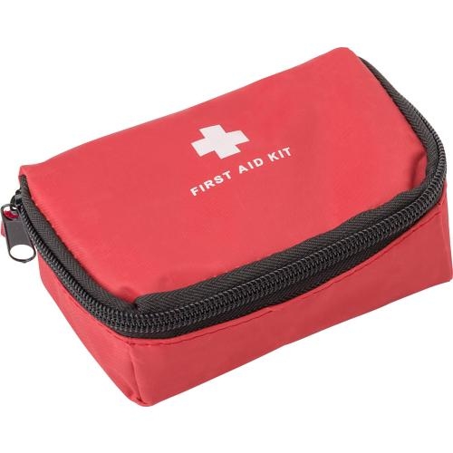 16-delige EHBO-set in etui rood