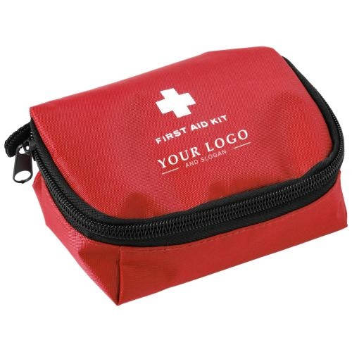 16-delige EHBO-set in etui rood