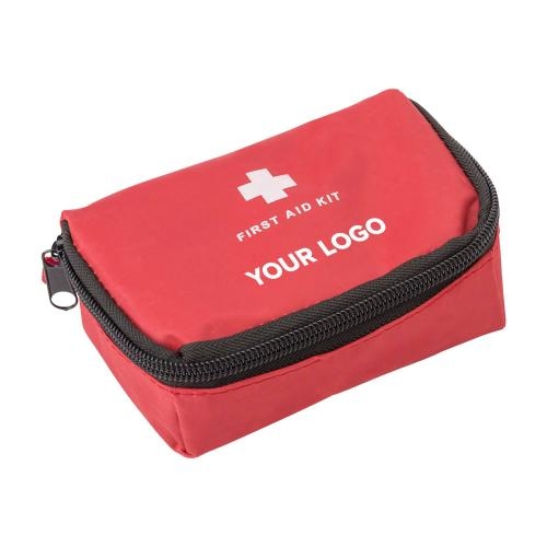 16-delige EHBO-set in etui rood