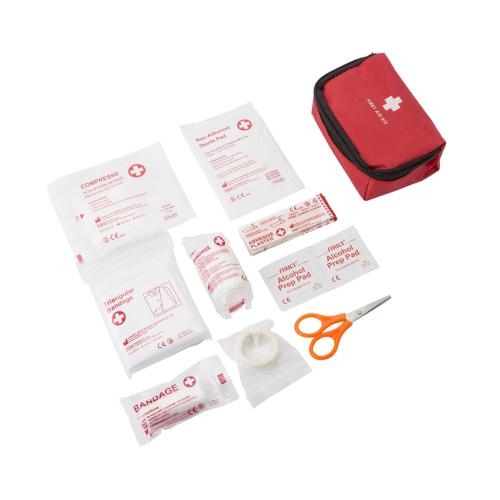 16-delige EHBO-set in etui rood