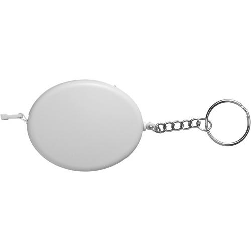 Sleutelhanger meetlint wit