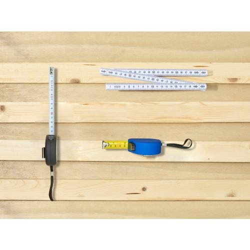 Rolmaat 3 meter kobaltblauw