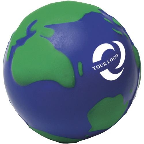 Anti-stress wereldbol Globe blauw