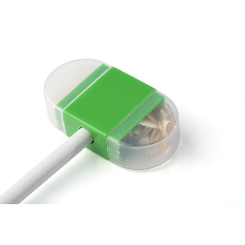 Puntenslijper met gum lichtgroen