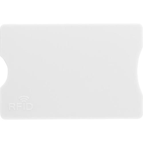Kunststof kaarthouder met RFID bescherming wit