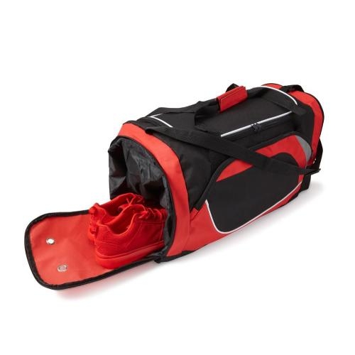 Polyester (600D) sporttas zwart