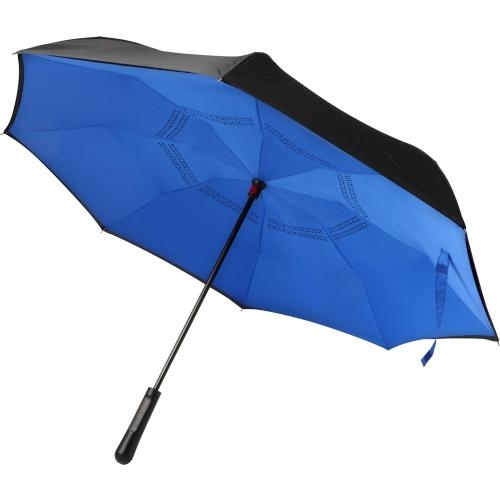 Automatische reversible paraplu Constance blauw