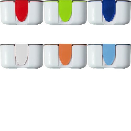 PP en siliconen lunchbox rood