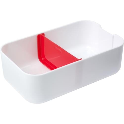 PP en siliconen lunchbox rood