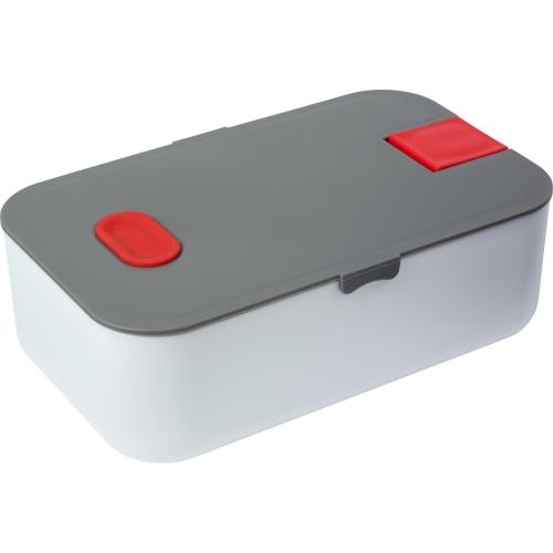 PP en siliconen lunchbox rood