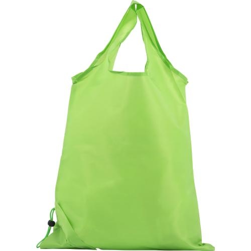 Opvouwbare polyester (210D) boodschappentas lime