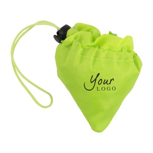 Opvouwbare polyester (210D) boodschappentas lime