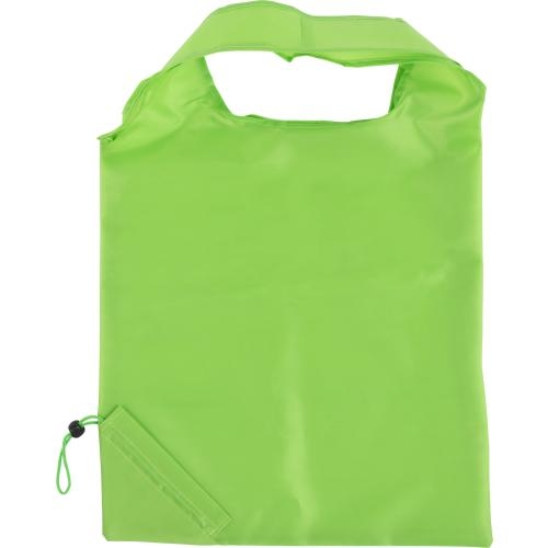 Opvouwbare polyester (210D) boodschappentas lime