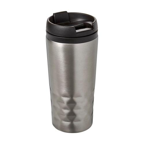 Roestvrijstalen reis mok (300 ml) zilver
