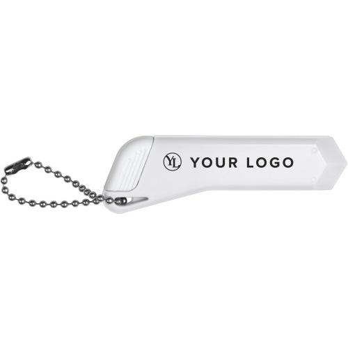 Stanleymes met sleutelhanger wit