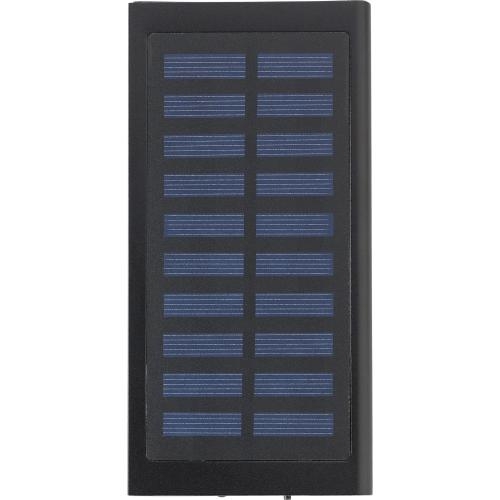 ABS en aluminium zonne oplader zwart