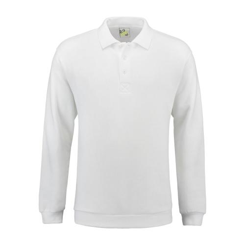 Lemon & Soda unisex polosweater wit,l
