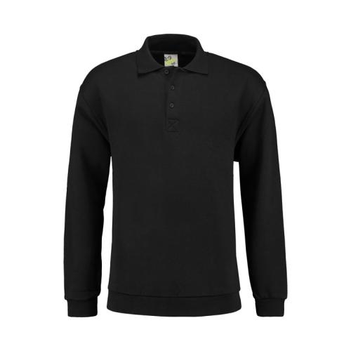 Lemon & Soda unisex polosweater zwart,l
