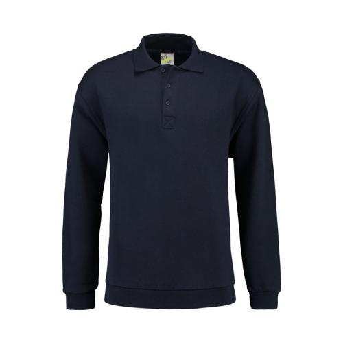 Lemon & Soda unisex polosweater navy,l