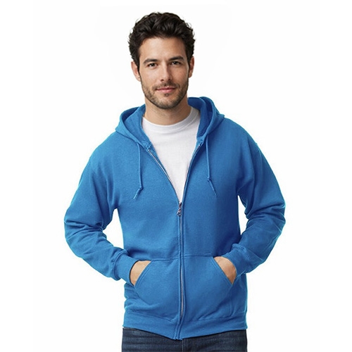 Gildan hooded zip sweater