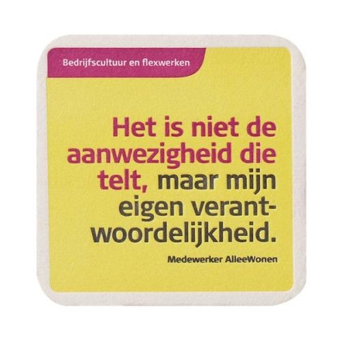Bierviltjes, Ø9cm vierkant