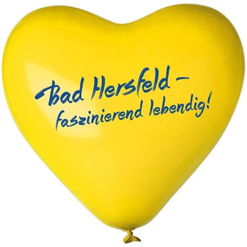 Hartballonnen 33 cm geel