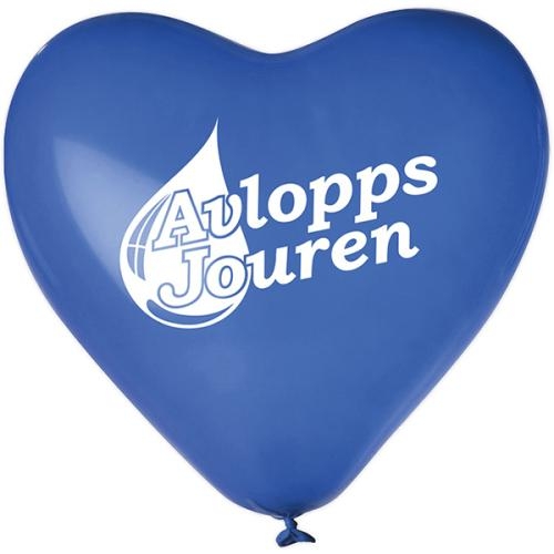 Hartballonnen 33 cm middenblauw