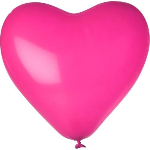 Hartballonnen 33 cm magenta