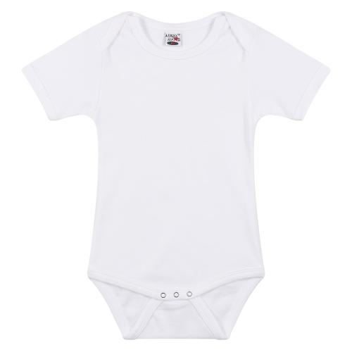 Baby romper korte mouw  wit,92