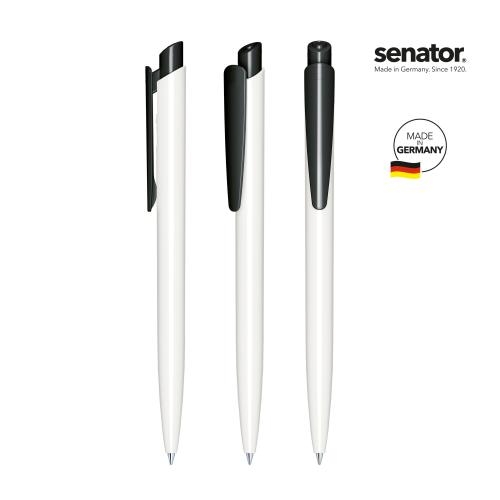 Balpen Dart polished basic wit/zwart