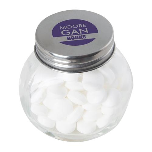 Snoeppotje mintjes zilver