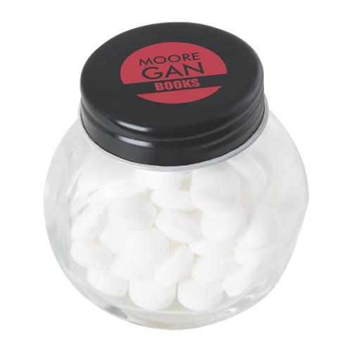 Snoeppotje mintjes zwart