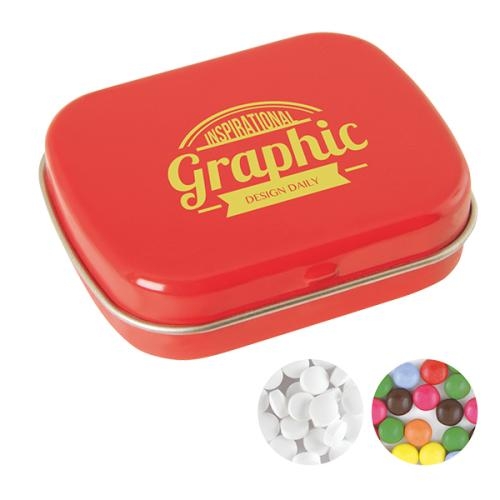 Klein snoepblikje rood